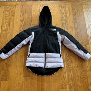 The North Face - Girls - Size M (10) -Black and Purple Pallie Down Puffer Jacket
